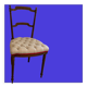 Chaise capitonnée