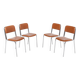 4 chaises italiennes, années 1960