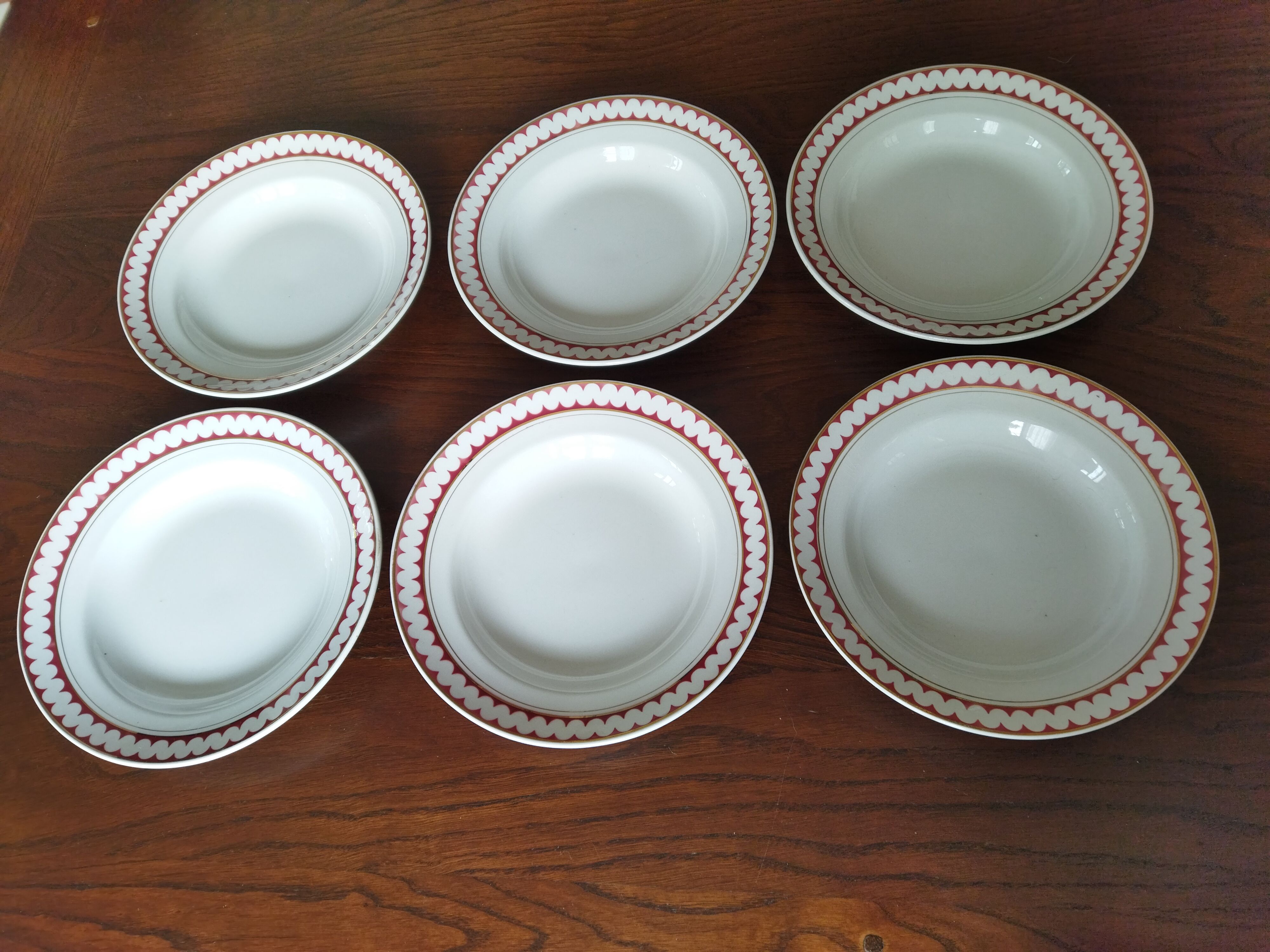 12 K&G Lunéville soup plates, Madrigal model
