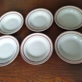 12 K&G Lunéville soup plates, Madrigal model