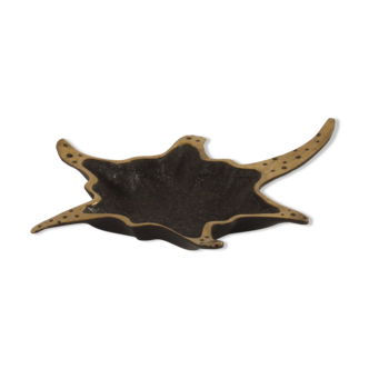Small brass starfish trinket bowl by Dayagi brothers, Israel 1950s.