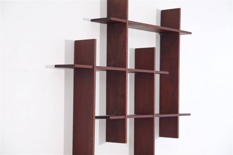 Vintage Scandinavian teak shelf 1960