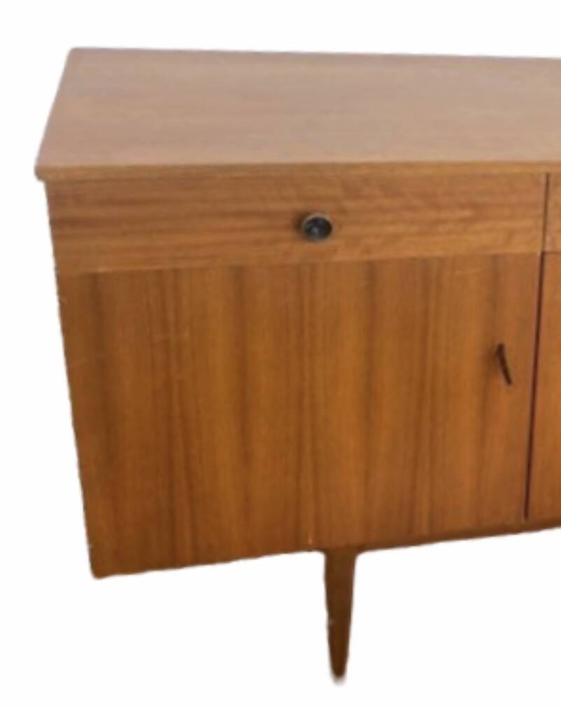 Vintage Scandinavian teak sideboard from the 60s, 70s