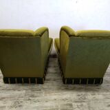 Armchairs with fringes and velvet ears