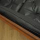 Rosewood sofa Gunnar Myrstrand for Källemo, black leather, 1960s