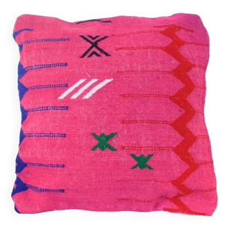 Tribal pink Berber cushion