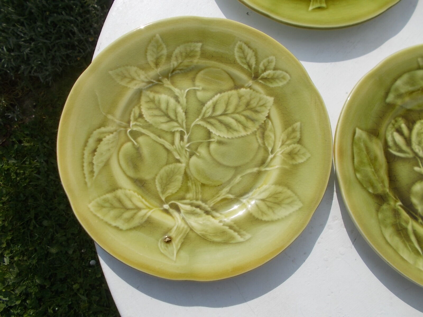 set of 5 plates slurry Choisy Le Roi HB & Cie
