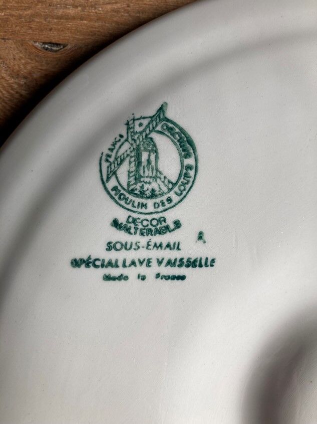 6 oyster / shellfish plates Moulin des Loups