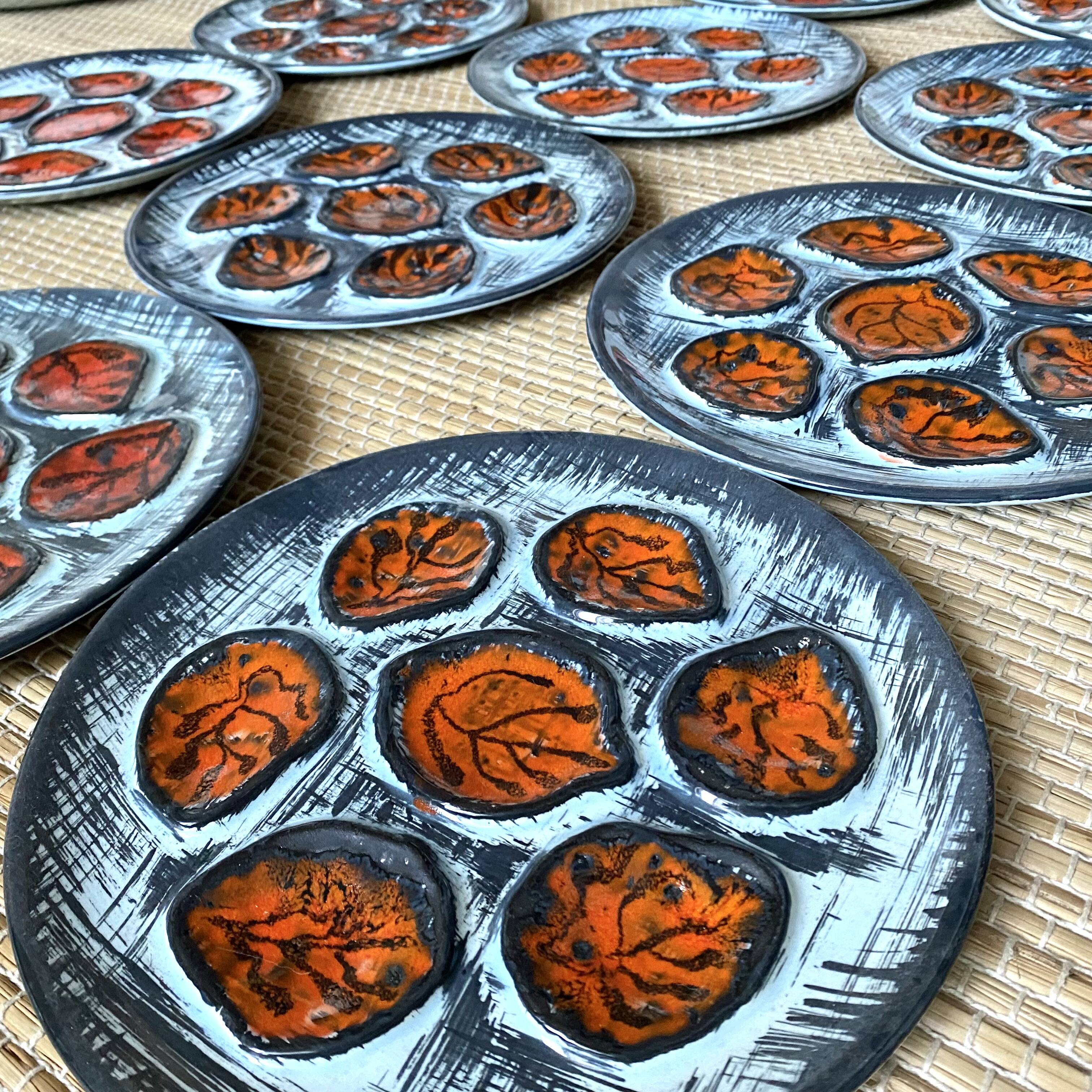 Vintage MBFA Pornic oyster service, 1960