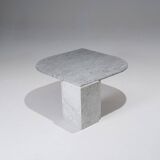Gray Marble Drop-Shaped Coffee Table, 1980s