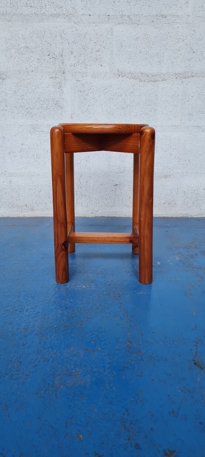 Solid pine stool 1970