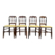 Set of 4 Napoleon III "Cathedral" chairs