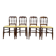Set of 4 Napoleon III "Cathedral" chairs