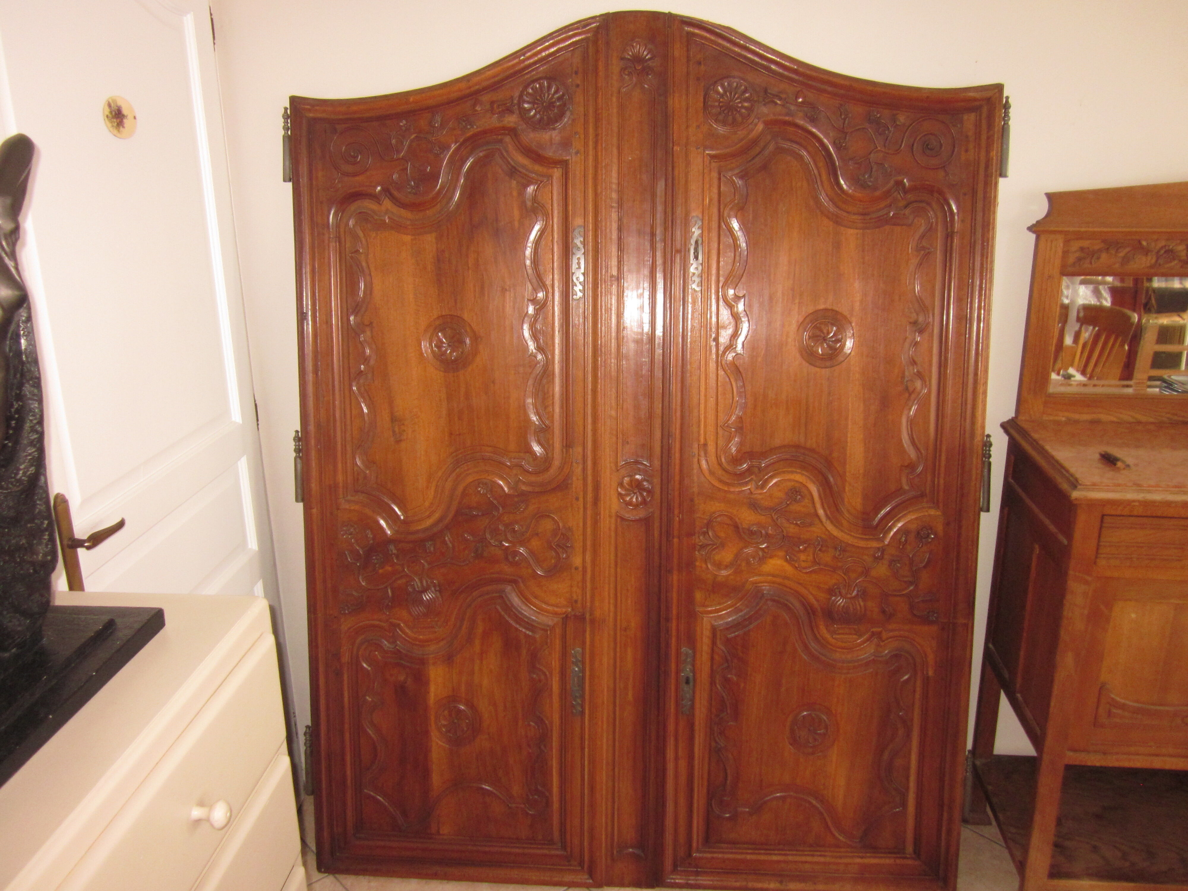 18th century old door pair