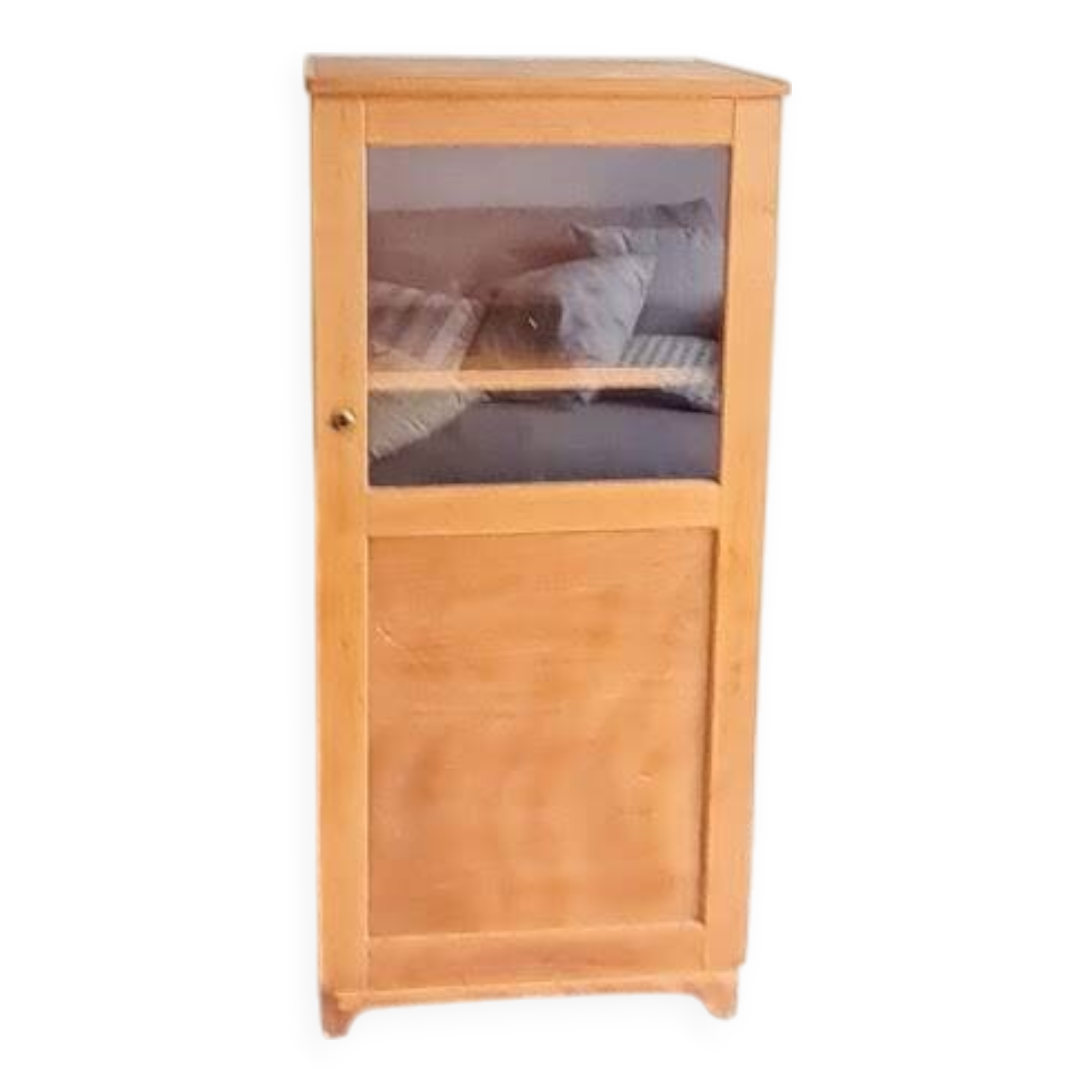 Parisian glass-fronted cupboard, type sideboard.