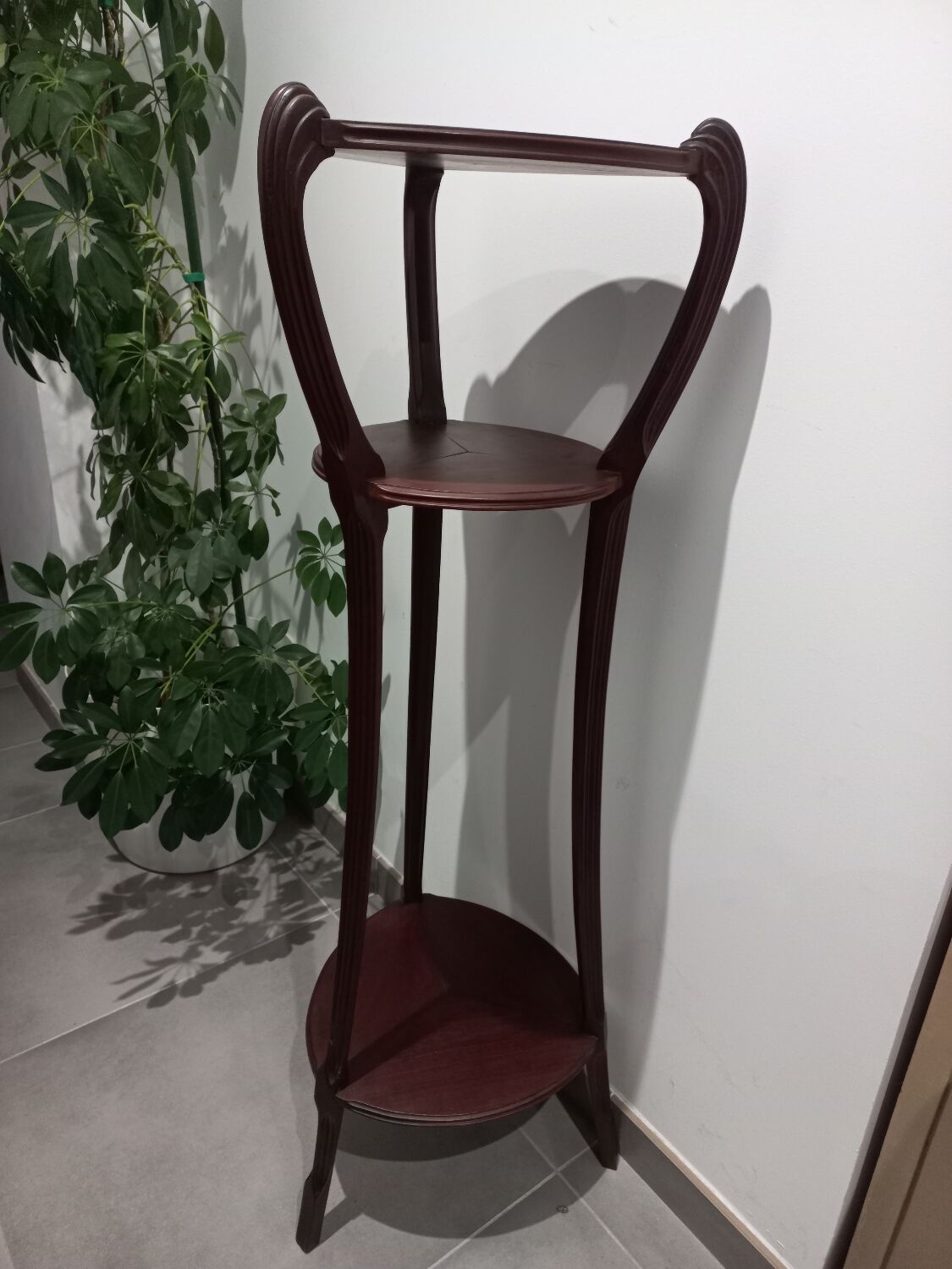 Mahogany Art Nouveau Stand