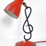 Vintage treble clef lamp 1950