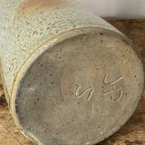 Glazed stoneware pitcher