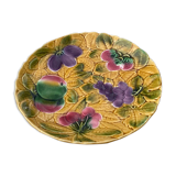 Dessert service faience of sarrguemines  and its 24 plates
