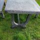 Old garden furniture in vintage stone