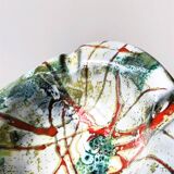 Cendrier en céramique motif abstrait