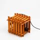 Danish vintage teak lamp from 1970s