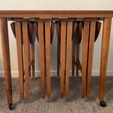 Scandinavian set by Poul Hundevad table and 4 folding teak stools