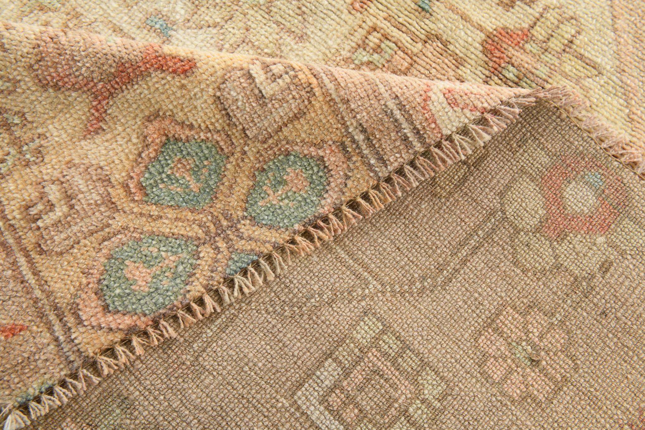 5x8 Peach Red Cream Turkish Rug, 240x164Cm SK 19201