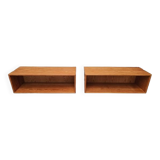 Two Mid Century floating cabinets