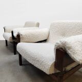 Vintage rare Brazilian lounge chairs Percival Lafer 1960s