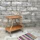 Rolling dessert in woven wicker bamboo rattan with 1950 bottle holder
