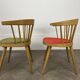 Pair of Baumann 740 office chairs, slatted models, 1960s
