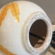 Pied de lampe « feuilles »
