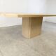 Vintage travertine dining table, 1970s