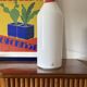 Postmodern pencil shape Murano glass table lamp, Formia Murano Italy 1980s