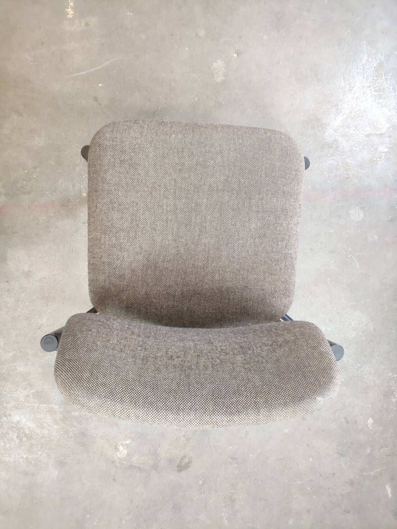 Martin Stoll Champenay vintage office chair metal and fabric