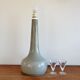 Lampe de bureau vintage en verre gris 1960s