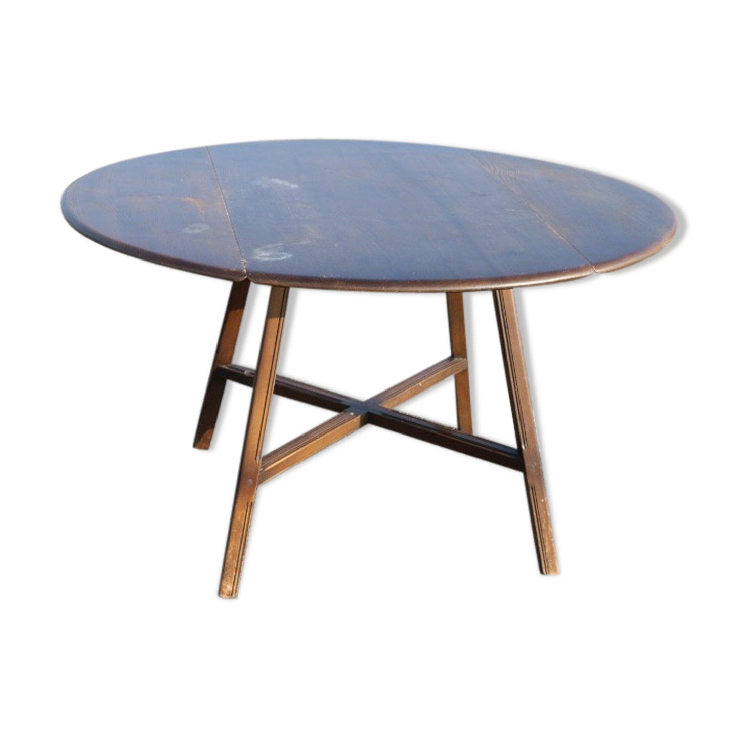 Table Ercol oval engraving