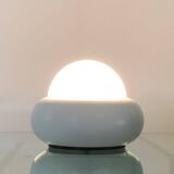 White UFO lamp model c359 by LUCI, Italy 70s