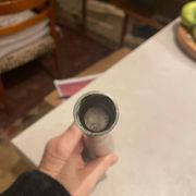 Stainless steel candle holder