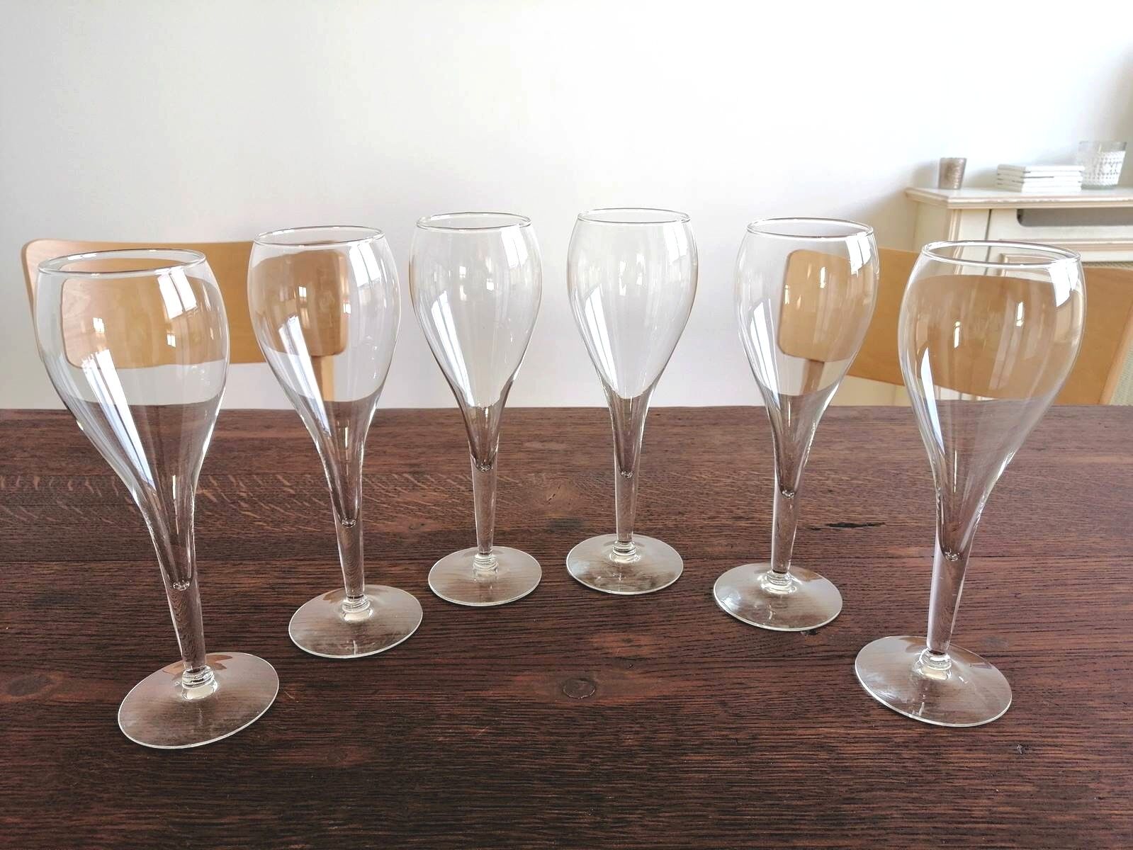 Set of 6 "Tulip" champagne glasses 25 cl