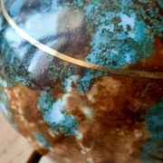 Vase soliflore en porcelaine de Limoges émaillée