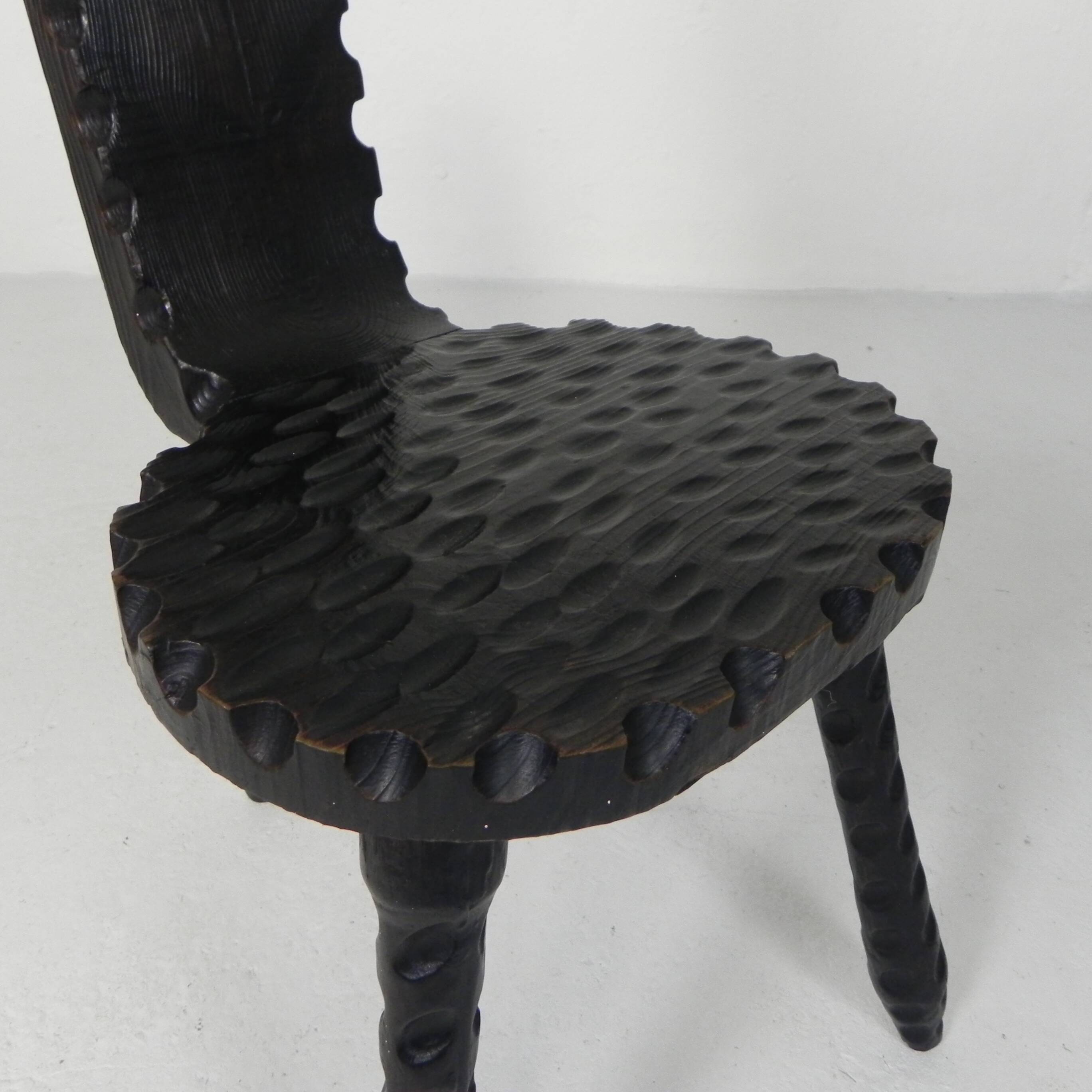 Set of 2 Spanish Brutalist chairs and coffee table, 1960s