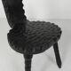 Set of 2 Spanish Brutalist chairs and coffee table, 1960s