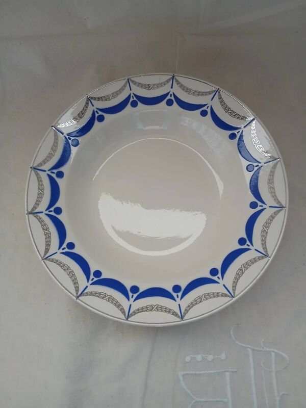 6 assiettes creuses anciennes Digoin et Sarreguemines