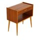 Scandinavian bedside table in teak and oak, Sweden, 1960.
