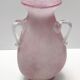 Postmodern pink scavo glass vase