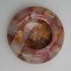 vintage onyx checkerboard round ashtray
