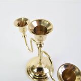Vintage Brass Candlestick, Czechoslovakia, 1960's.