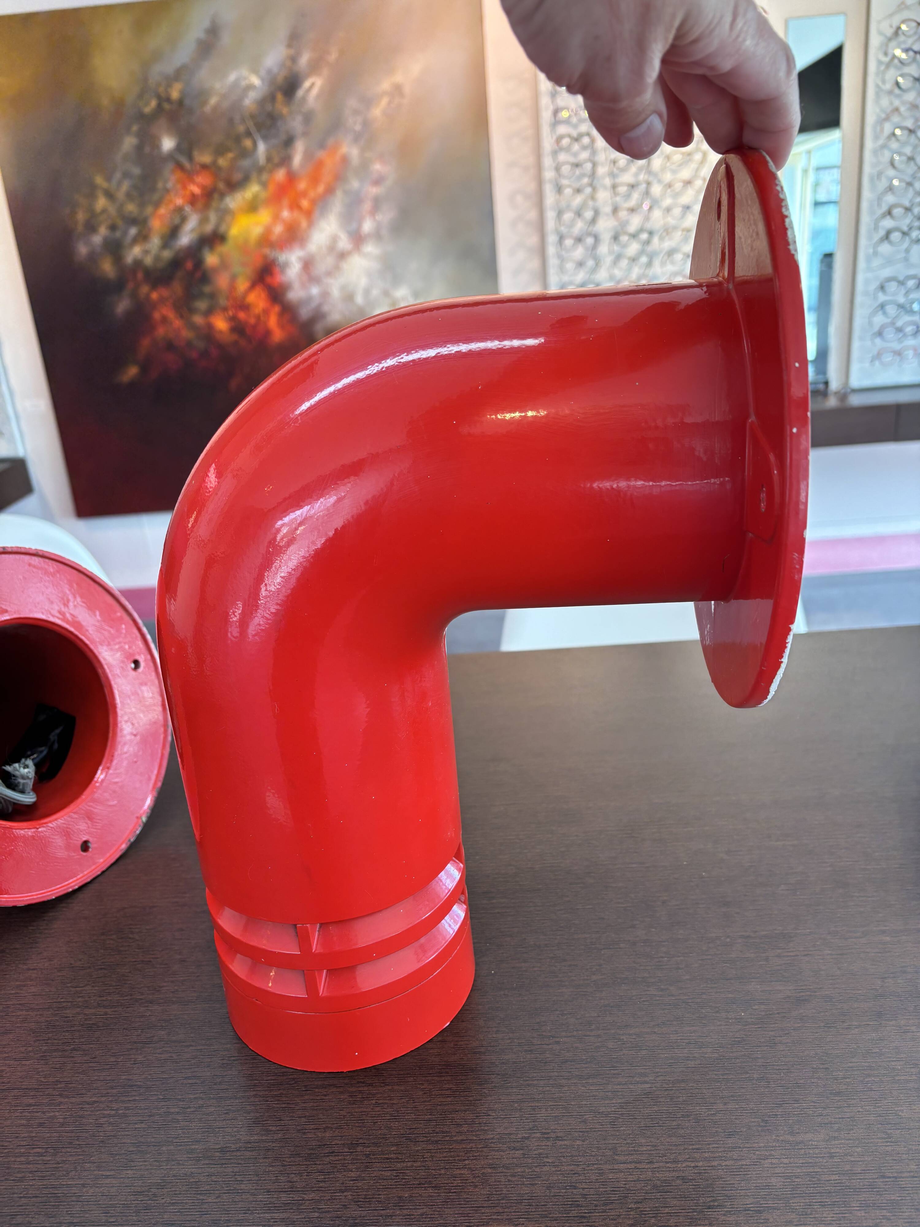 Pair of vintage Nordisk solar pipeline wall lights by Ole Plaess Jorgensen